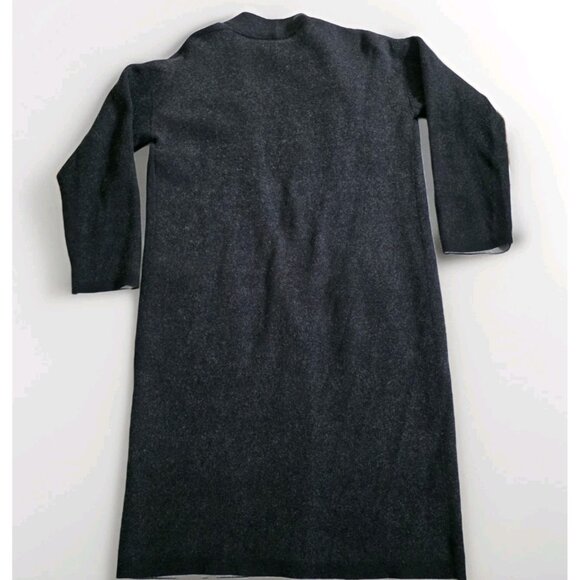 Babaton Lance Cardigan Womens L Gray LS Wool Blend Open Front Pockets Lagenlook - Picture 15 of 16